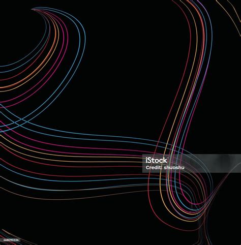 Curve Line Pattern Background Stock Illustration - Download Image Now ...