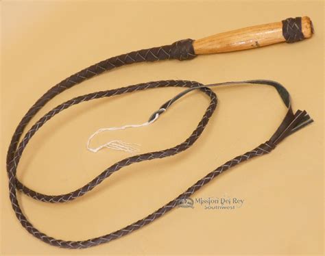 Western Braided Cowboy Leather Bull Whip 8 Mission Del Rey Southwest Llc