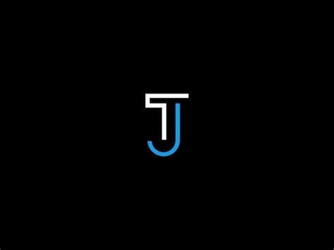 Premium Vector | Jt logo design