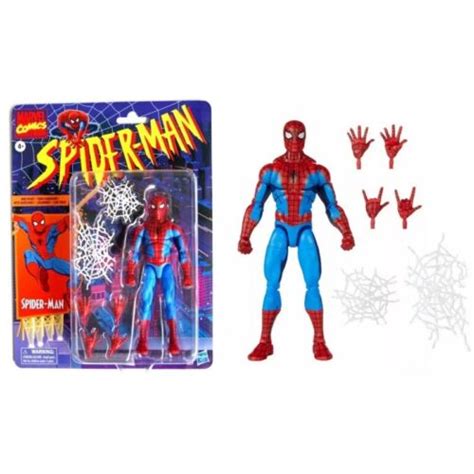 Marvel Legends Retro Cardback Spider Man Cel Shading Comics Action