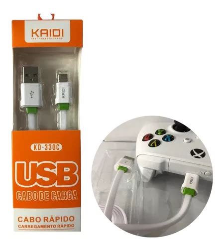 Cabo Reforçado Usb Kaidi Longo 3 Mts Carrega Rápido Oferta R 30 em