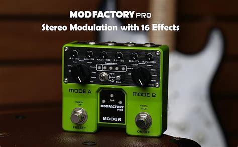 Amazon.com: MOOER MOD Factory Pro Stereo Multi Modulation Pedal Analog ...