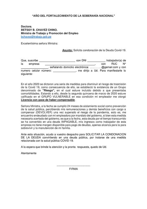 Introducir 32 Imagen Modelo Carta De Condonacion De Deuda Abzlocal Mx