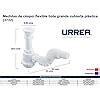 Urrea C Spol Flexible Bote Grande Fregadero Trampa Para Tarja Con