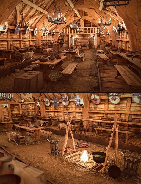 Viking Long House Daz 3d