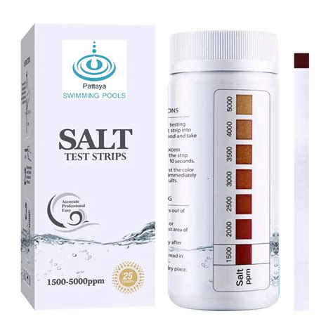 กระดาษวดคาเกลอ AquaChek Salt Test Strip แผนวดคาความเคมเกลอ 10