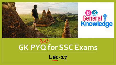 Lecture Gk Pyq For Ssc Pdf