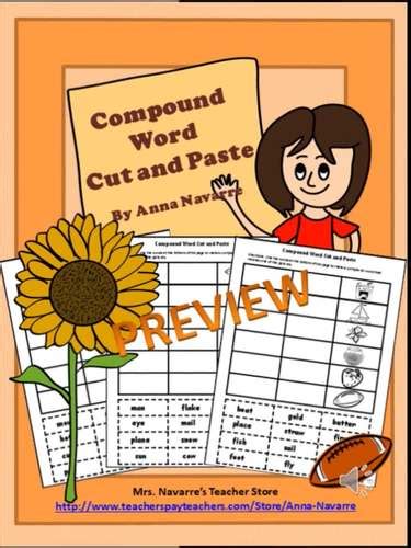 Compound Word Cut And Paste By Anna Navarre Tpt