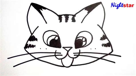 Kitten Face Drawing at PaintingValley.com | Explore collection of ...