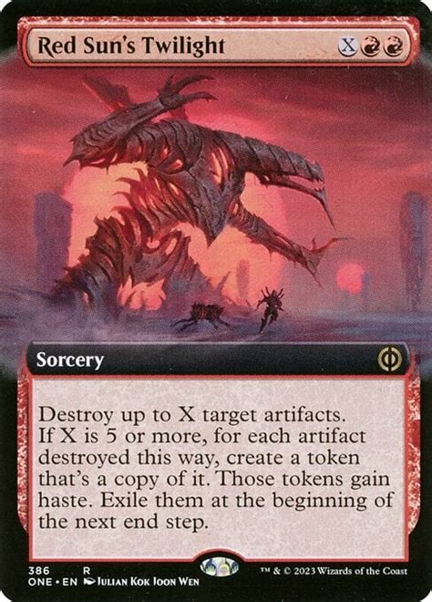 Red Sun S Twilight Phyrexia All Will Be One Collectors Magic