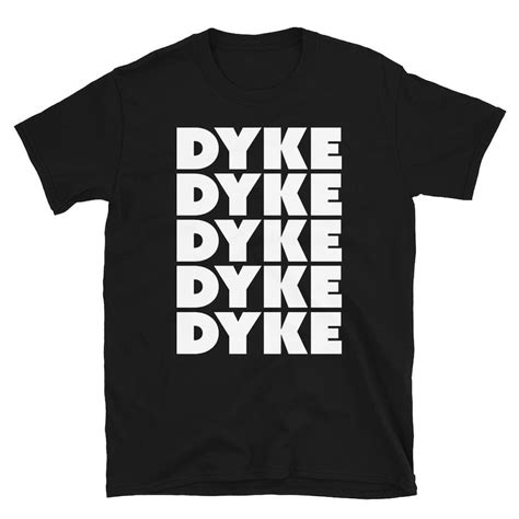 Dyke Repeat Queer Lesbian Tomboy Butch Shirt Lgbt Unisex Etsy