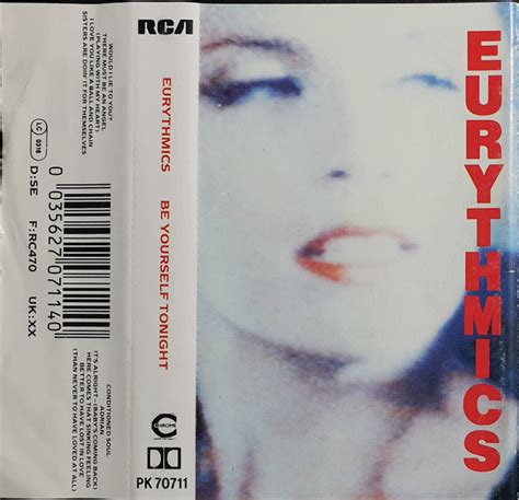 Eurythmics Be Yourself Tonight 1985 Cassette Discogs