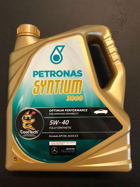 PETRONAS Syntium 3000 5W 30 Fully Synthetic Engine Oil API SN PLUS 4L