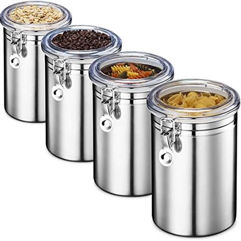 Homeaid Stainless Steel Canister Set Airtight Food Storage Canisters