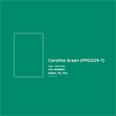 PPG Paints Carolina Green PPG1229 7 Paint Color Codes Similar Paints