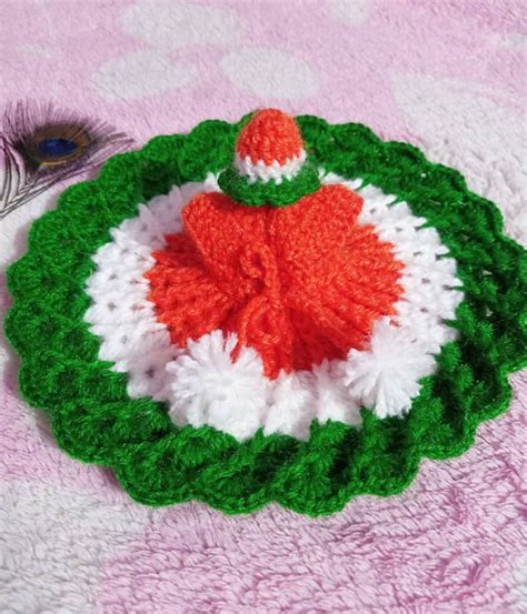 Tricolour Laddu Gopal Ji Poshak Handmade Crochet Pattern