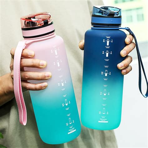 UZSPACE Botella De Agua Deportiva Con Marcador De Tiempo Vaso De