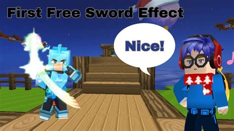 Play Bedwars With The First Free Sword Effect Blockman Go Youtube