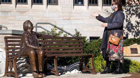 Iu Dedicates Statue Commons To Nobel Prize Winner Ostrom