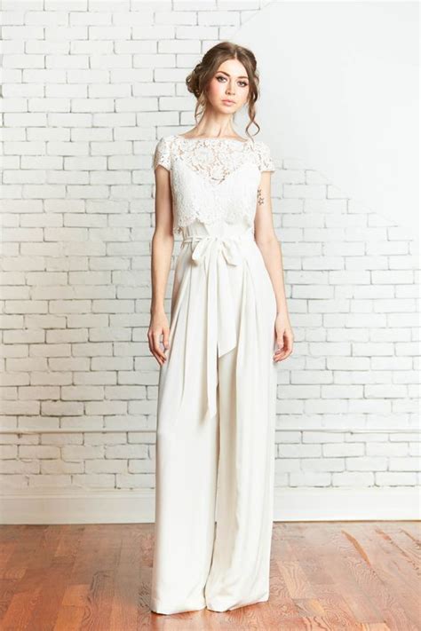 40 Jumpsuit Wedding Dresses Ideas 32 Fiveno Wedding Dress Jumpsuit