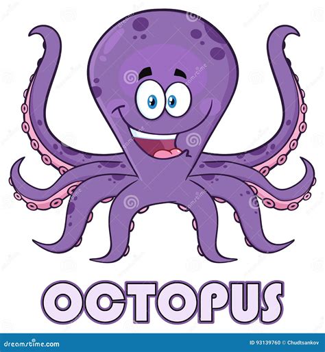 Purple Octopus Vector | CartoonDealer.com #5716319