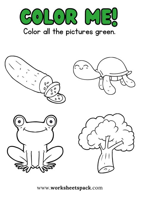 Green Coloring Pages