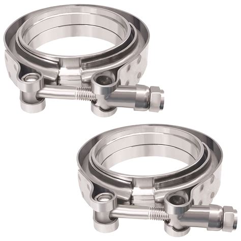 Amazon Pcs V Band Flange Clamp Kits Inch Stainless Steel