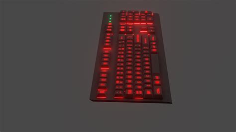 Keyboard With Rgb Lights 3D Model - TurboSquid 2140892