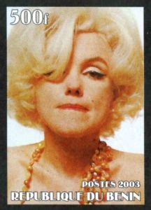 Stamp Marylin Monroe Benin Illegal Stamps Benin Col BJ 2003 11 2