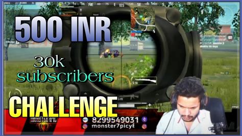 Inr And K Subs Challenge To Monster Monster Pic Pubglite Youtube