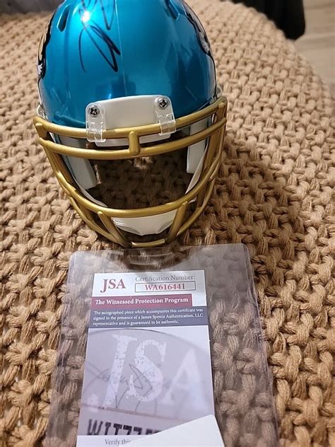 Tony Boselli HOF Signed Jacksonville Jaguars Mini Helmet Autographed