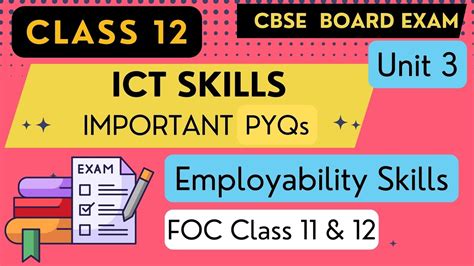 Most Important Topics And PYQs ICT Skills Unit 3 Employability