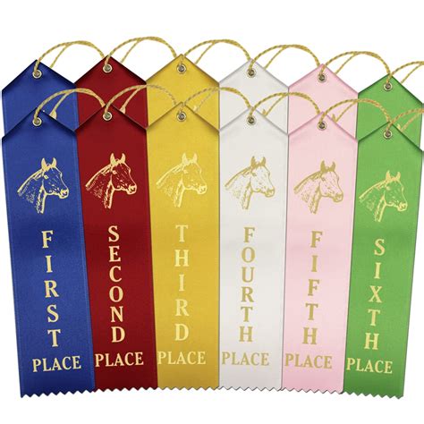 Ribbonsnow Horse Show Ribbons 1st 6th Place 300 Total Ribbons 50