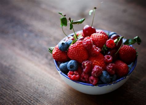 Fondos De Pantalla Comida Fruta Fresas Desayuno Bayas Postre