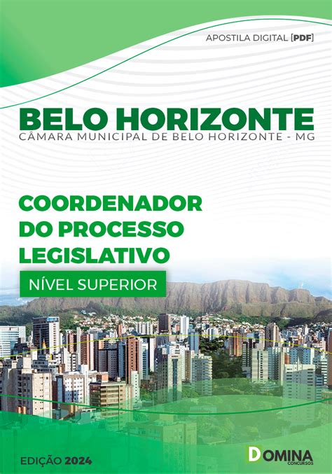 Apostila Pref Belo Horizonte MG 2024 Coord Processo Legislativo