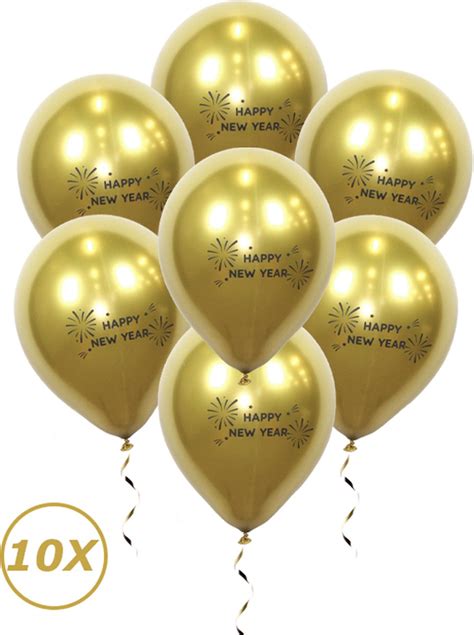 Oud En Nieuw Versiering 2023 Gouden Happy New Year Ballonnen Nieuw Jaar