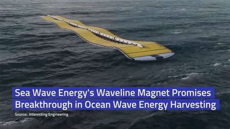 Sea Wave Energy S Waveline Magnet Promises Breakthrough In Ocean Wave