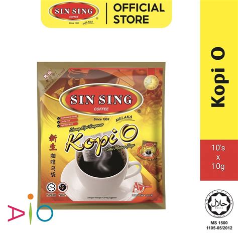 Jual SIN SING Kopi O Bag 10 Sachet X 10g Shopee Indonesia