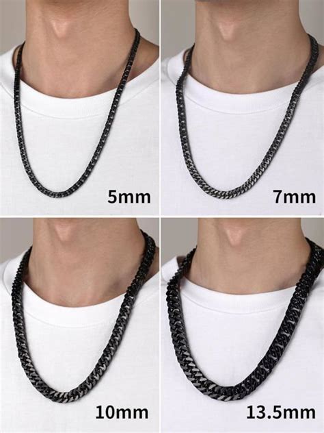 Chaine Homme Acier Inoxydable Collier Gros Maille Cubain Enfant Garcon