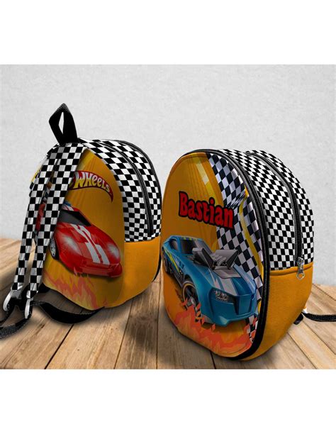 Mochila Full Print Hot Wheels