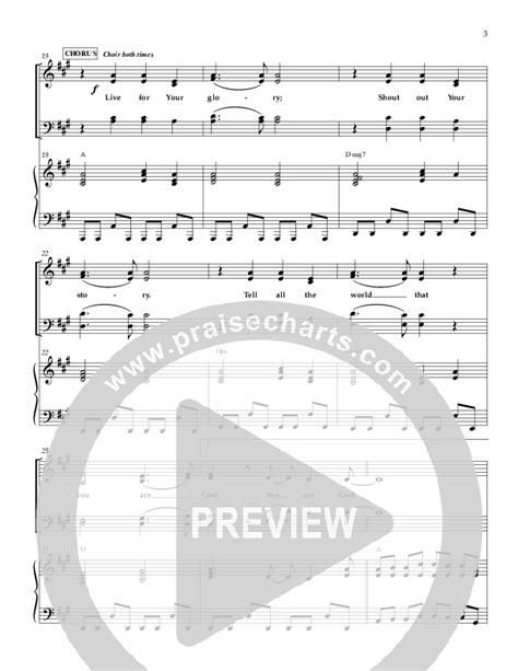 Live For Your Glory Sheet Music Pdf Sherwood Worship Praisecharts