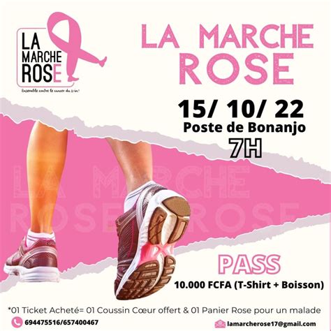 La Marche Rose le 15 Octobre 2022 à Bonanjo Douala Kamer ShowBook