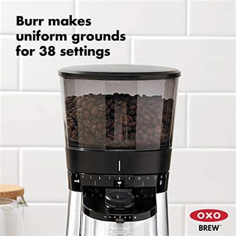 Oxo Brew Conical Burr Coffee Grinder With Scale Above Average Coffee