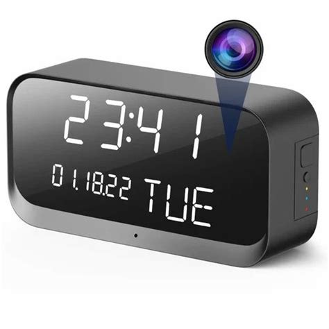 Black Hd Spy Big Digital Table Clock Camera For Office At Rs