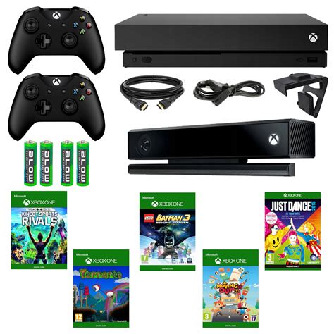 KULTOWA KONSOLA XBOX ONE X 4K UHD 1TB 2xPAD 5XGRY KINECT PEŁEN