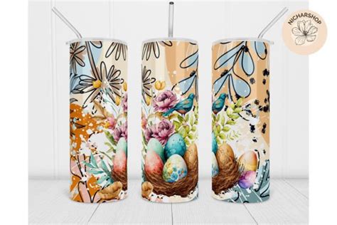 Oz Easter Egg Painting Tumbler Wrap Graphic By Nicharshop