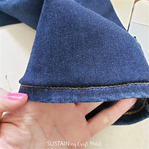 Learn How To Hem Your Jeans Keeping The Original Hem Original Hem