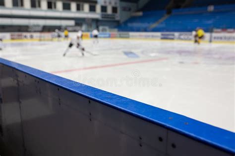 Fondo Del Estadio De Hockey Sobre Hielo Foto De Archivo Imagen De