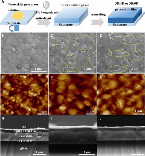 Fabrication And Morphology Of 3D LD Heterojunction Perovskite Films