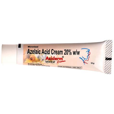 Finished Product Azelaic Acid Aziderm Cream Gm Packaging Size